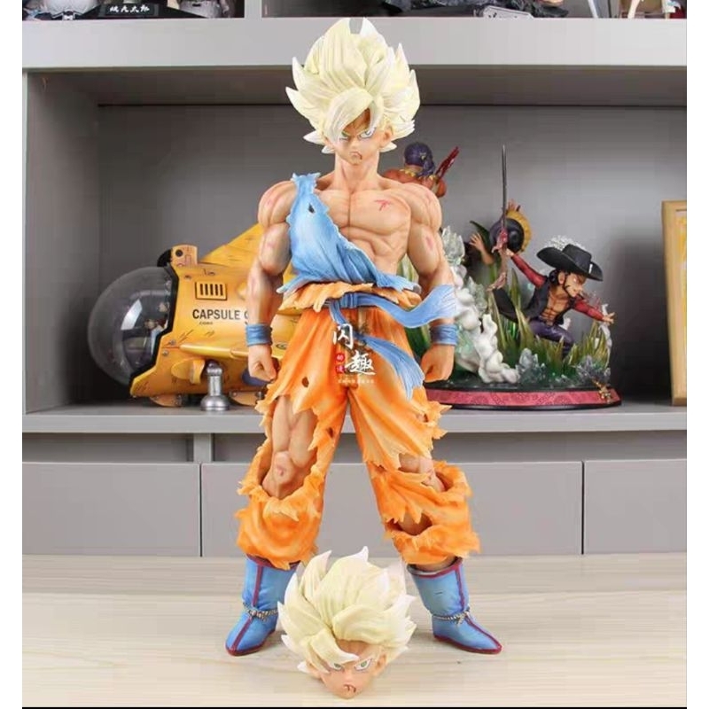 🔥READY STOCK🔥44CM DRAGON BALL Z SON GOKU SUPER SAIYAN TWO BODY COPY ...