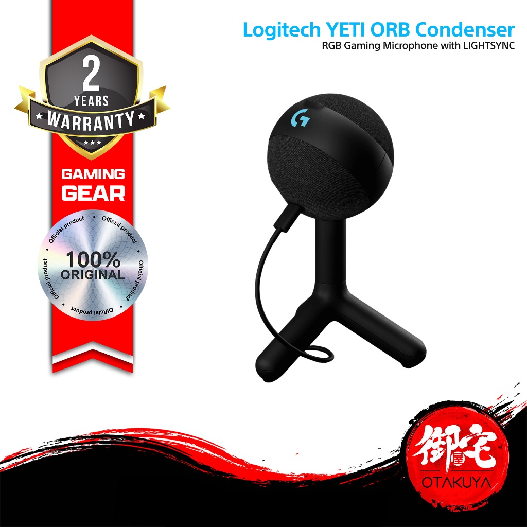 Logitech G Yeti Orb Condenser RGB Gaming Microphone - Black