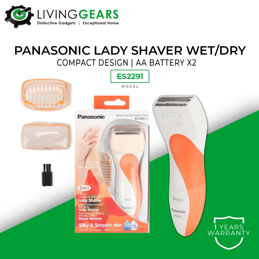 PANASONIC ES2291 Lady Shaver Wet/Dry with Individual Stainless Steel
