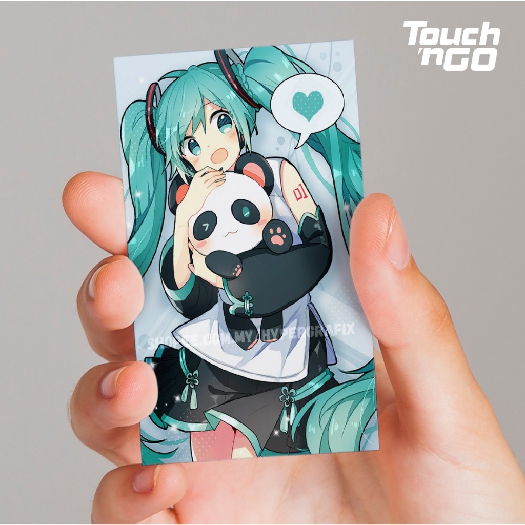 **Hatsune Miku** (Design 1) - Touch n Go Card Sticker Cover (Waterproof ...
