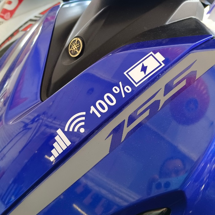 Tomall Wifi Battery Signal Power Vinyl Sticrs For Car Windshield Auto Waterproof Wifi Decoration Mobile Phone Logo Decals For Cars Trucks Window Bumper Trunk Laptop Walls, Black-3 Pcs Buy, Best Price In