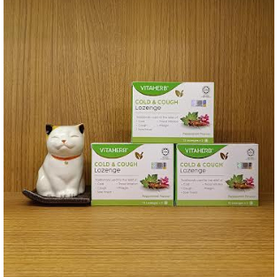 VITAHERB Cold And Cough Lozenges (12's x 2) - Ivy Leaf For Sore Throat ...