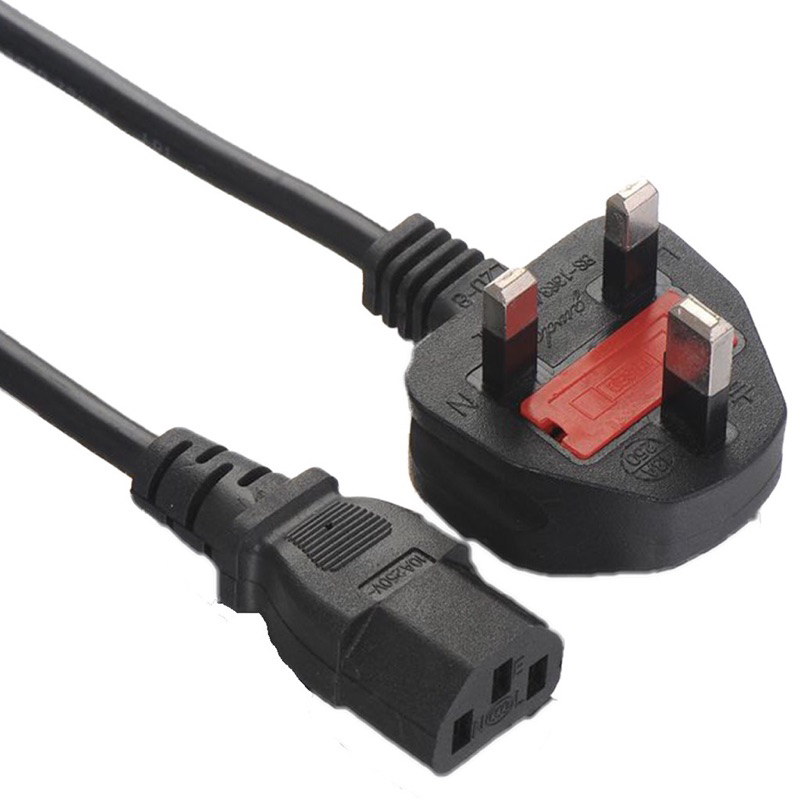 3 PIN 60CM Malaysia UK 13A STANDARD Plug Wayar Laptop Monitor PC TV ...