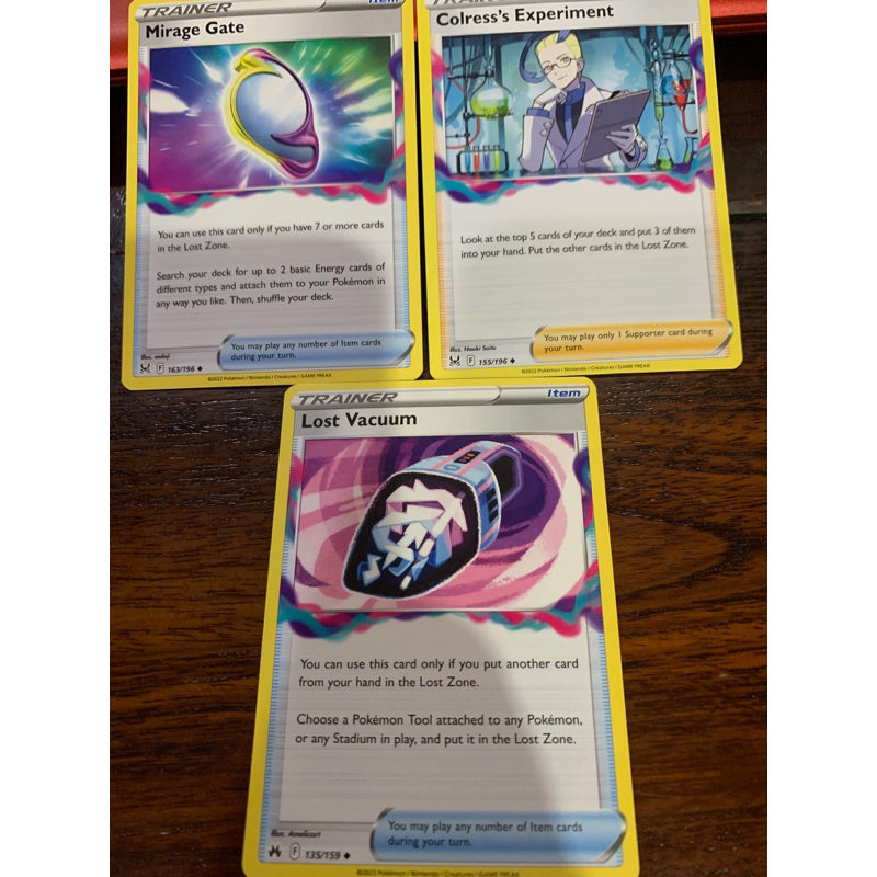 Pokemon Tcg - Lost zone playable trainer Mirage Colress’s Lost vacuum ...