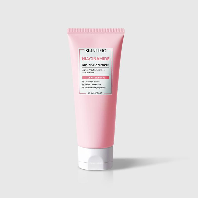 SKINTIFIC Niacinamide Brightening Facial Cleanser (80ml) Shopee Malaysia