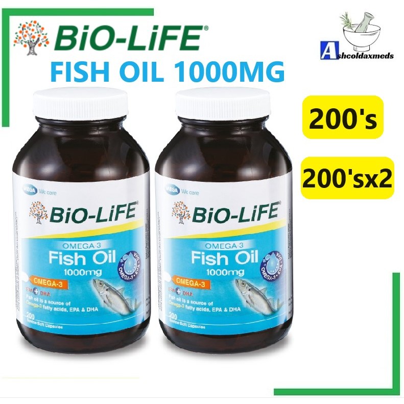 Bio-life OMEGA-3 FISH OIL 1000MG 200'S/200'SX2 EXP05/2026 | Shopee Malaysia