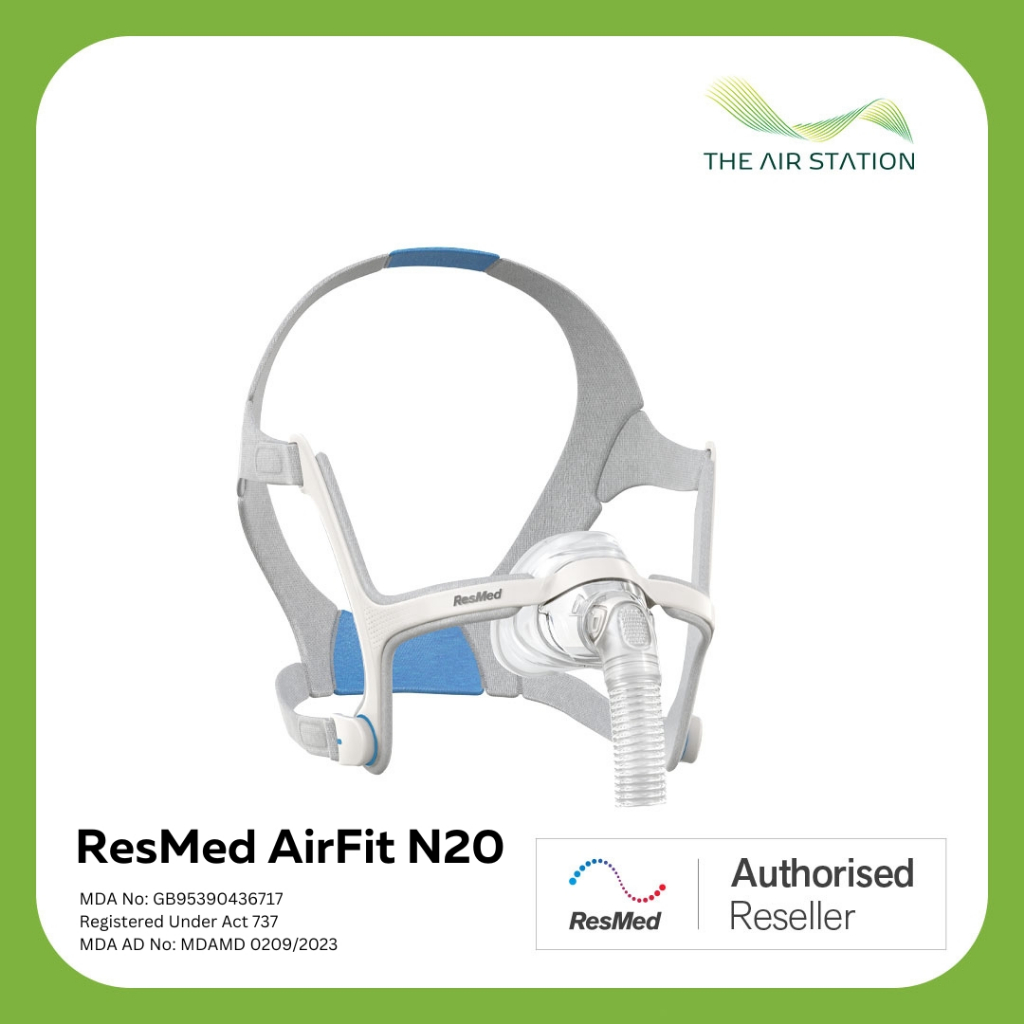 ResMed AirFit N20 Mask For CPAP APAP BIPAP Sleep Apnea | Shopee Malaysia