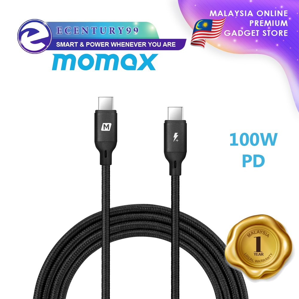 Momax GO LINK USBC to USBC PD100W TYPEC Cable 1.2m / 2m (EMark