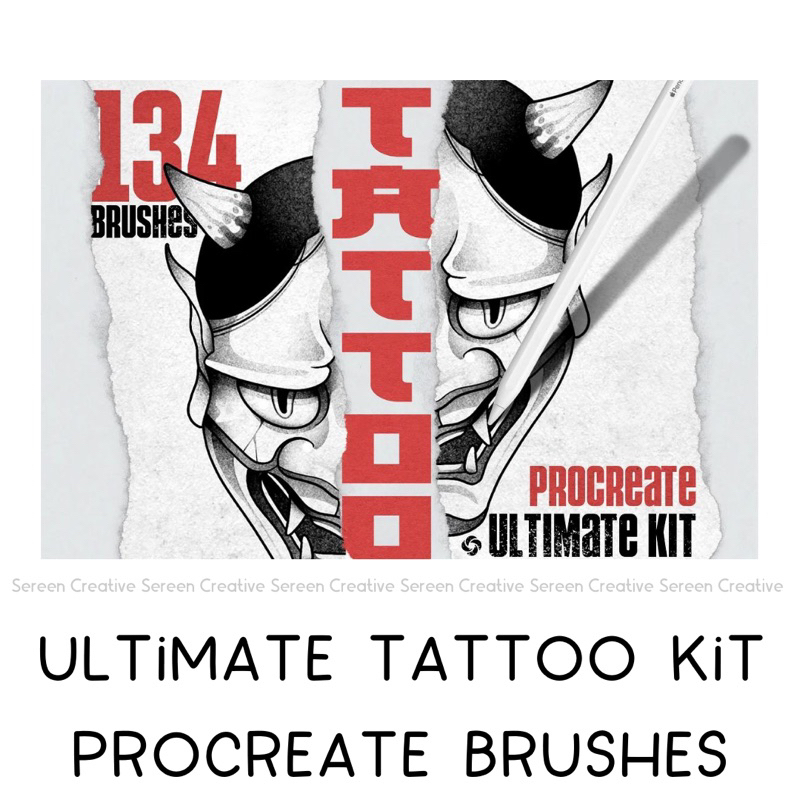 P772 Tattoo Ultimate Kit by Easy Procreate, Tattoo Shading Brush