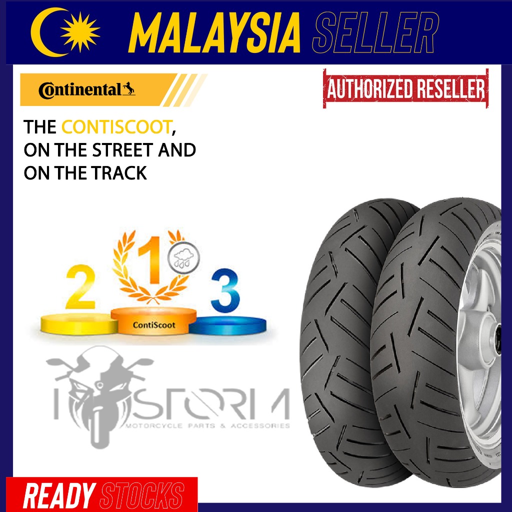 CONTINENTAL Scooter Scoot TYRE Tayar 110/70-13 / 120/70-15 / 110/80-14 ...