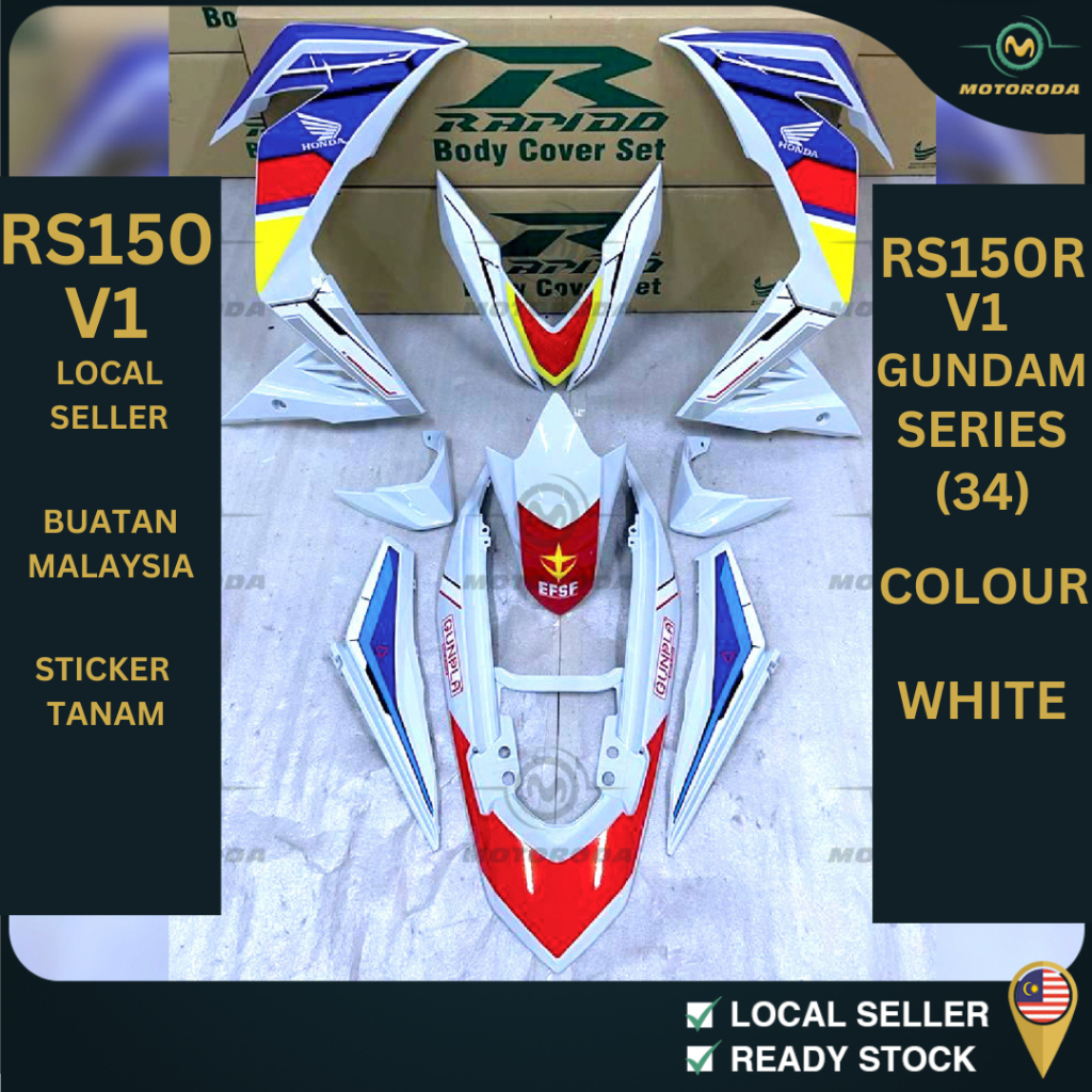 Rapido Cover Set Coverset Bodyset Rs R Rs Winner Rs V V V Gundam Series White