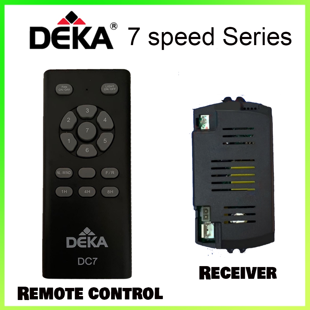 DEKA Ceiling Fan 7 Speed Remote Control and PCB Board (DC7)(for DC