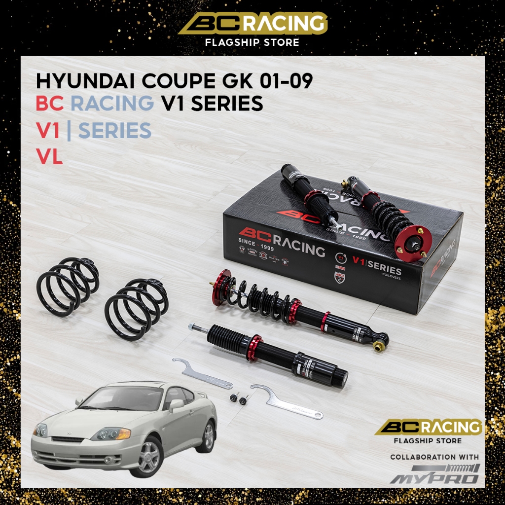BC Racing V1 Series High Low Soft Hard Adjustable Absorber for Hyundai Coupe GK 0109 Shopee