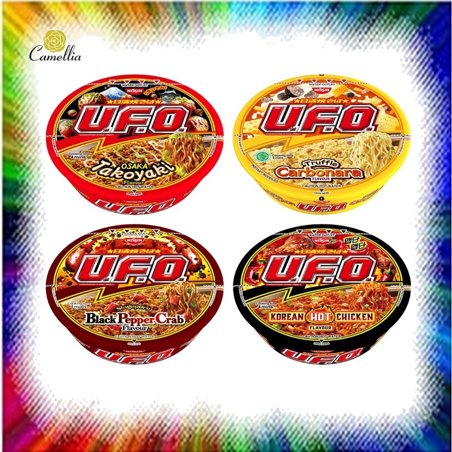 Halal Nissin Ufo Instant Noodle Osaka Takoyaki Korea Hot Chicken