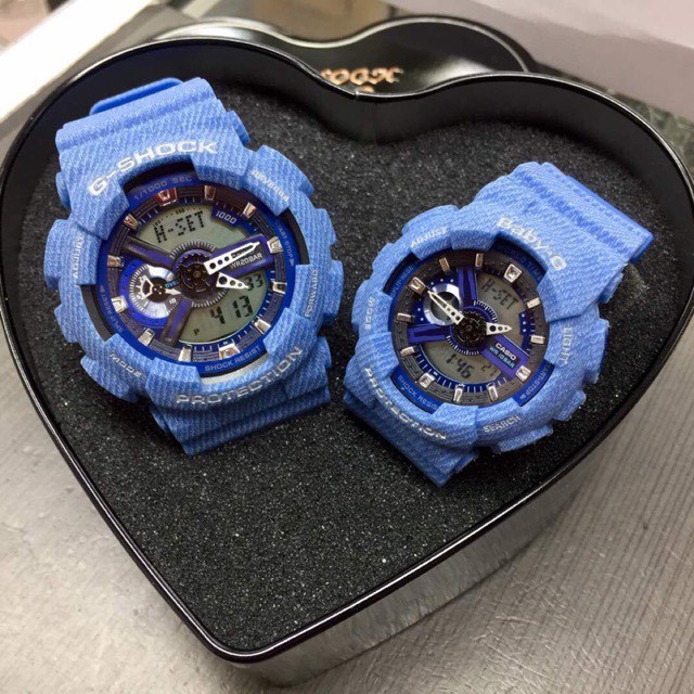 G shock denim couple sales