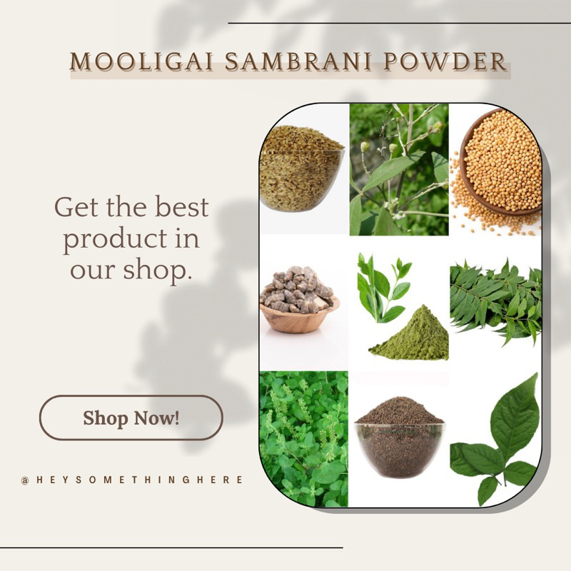 MOOLIGAI SAMBRANI POWDER/INDIAN SAMBRANI (100g) Shopee Malaysia