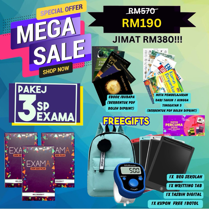 EXAMA HQ OFFICIAL ORIGINAL 100%, Online Shop | Shopee Malaysia