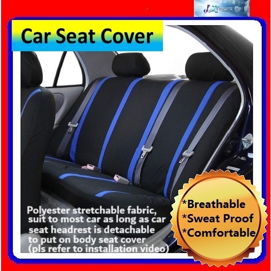 Car Seat Cover Universal Sarung Kusyen Kereta Flat Cloth Polyester