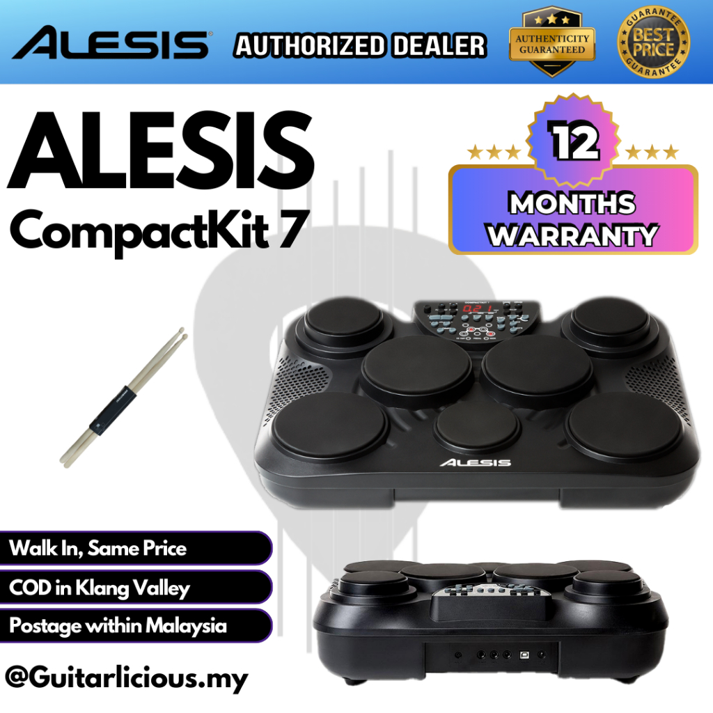 ALESIS Compactkit 7 Portable Tabletop Drum Kit
