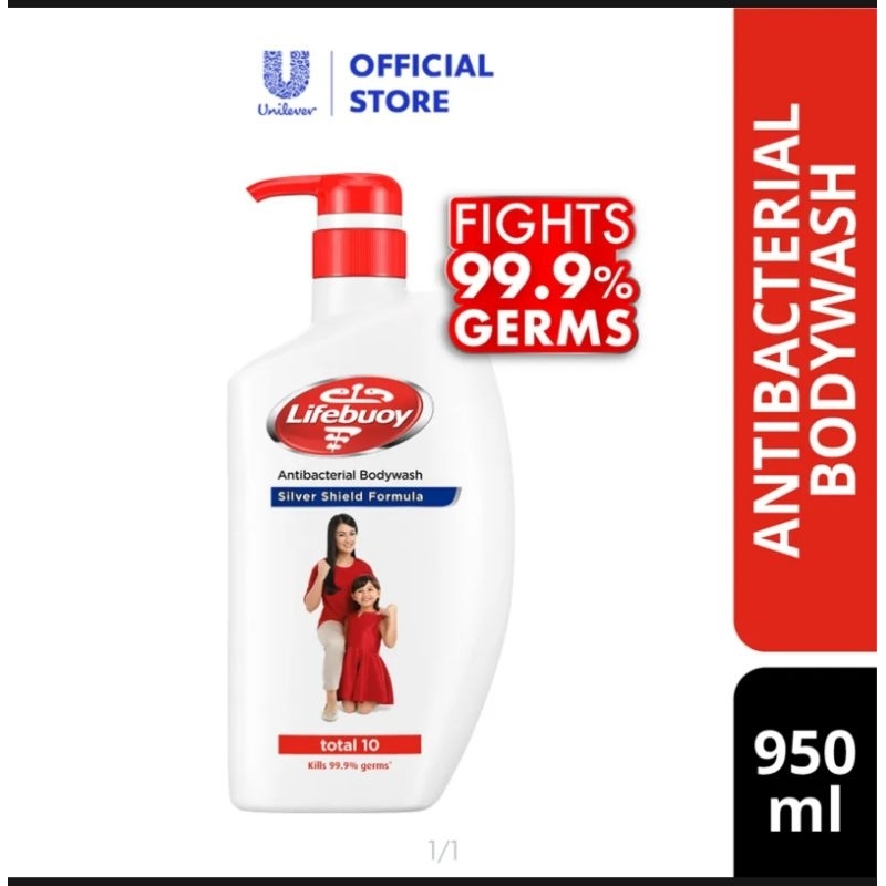 Lifebuoy Antibacterial Shower Gel Total 10 (950ml) Shopee Malaysia