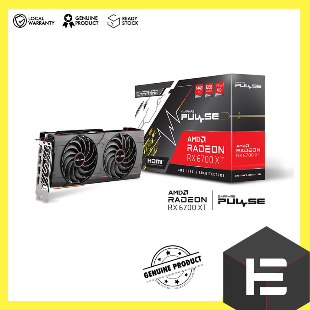 SAPPHIRE PULSE AMD RADEON RX 6700 XT GAMING 12GB GDDR6 ( SAP-11306