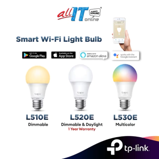 Tp-Link Smart Light Bulb Tapo L530E / Tapo L510E / Tapo L520E Smart Wifi Multi Colour Light LED Bulb - Schedule, E27