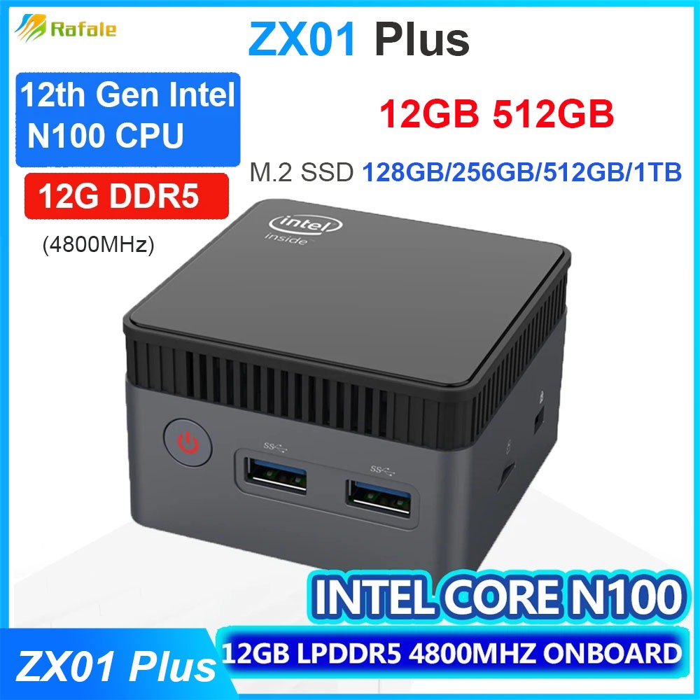 ZX01 Plus Windows 11 Pro Mini PC 12th Gen Intel Alder Lake N100