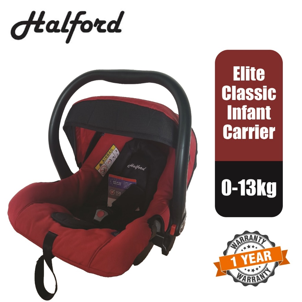 Halford Elite Classic Infant Baby Safety Car Seat Carrier with
