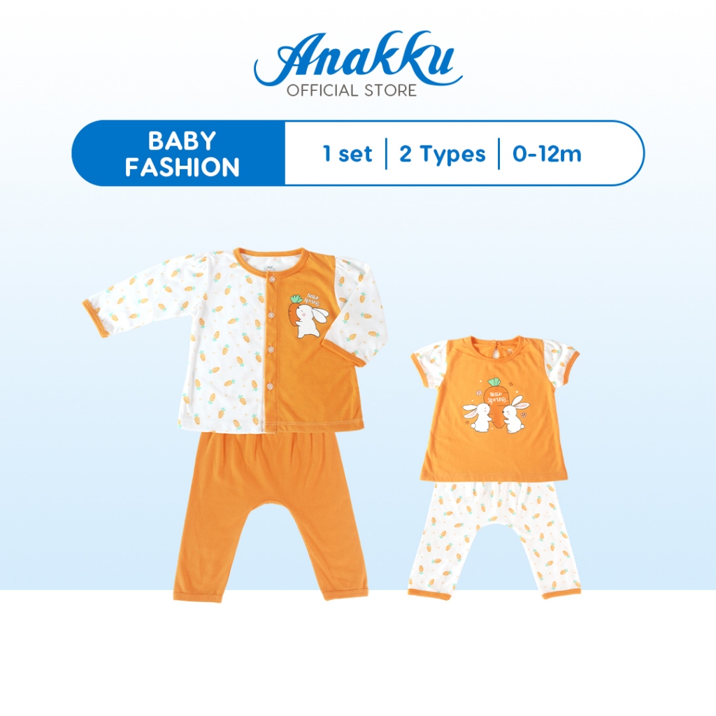 Anakku Baby Girl Newborn Suit Set Clothes Pyjamas Baby Sleepwear Set