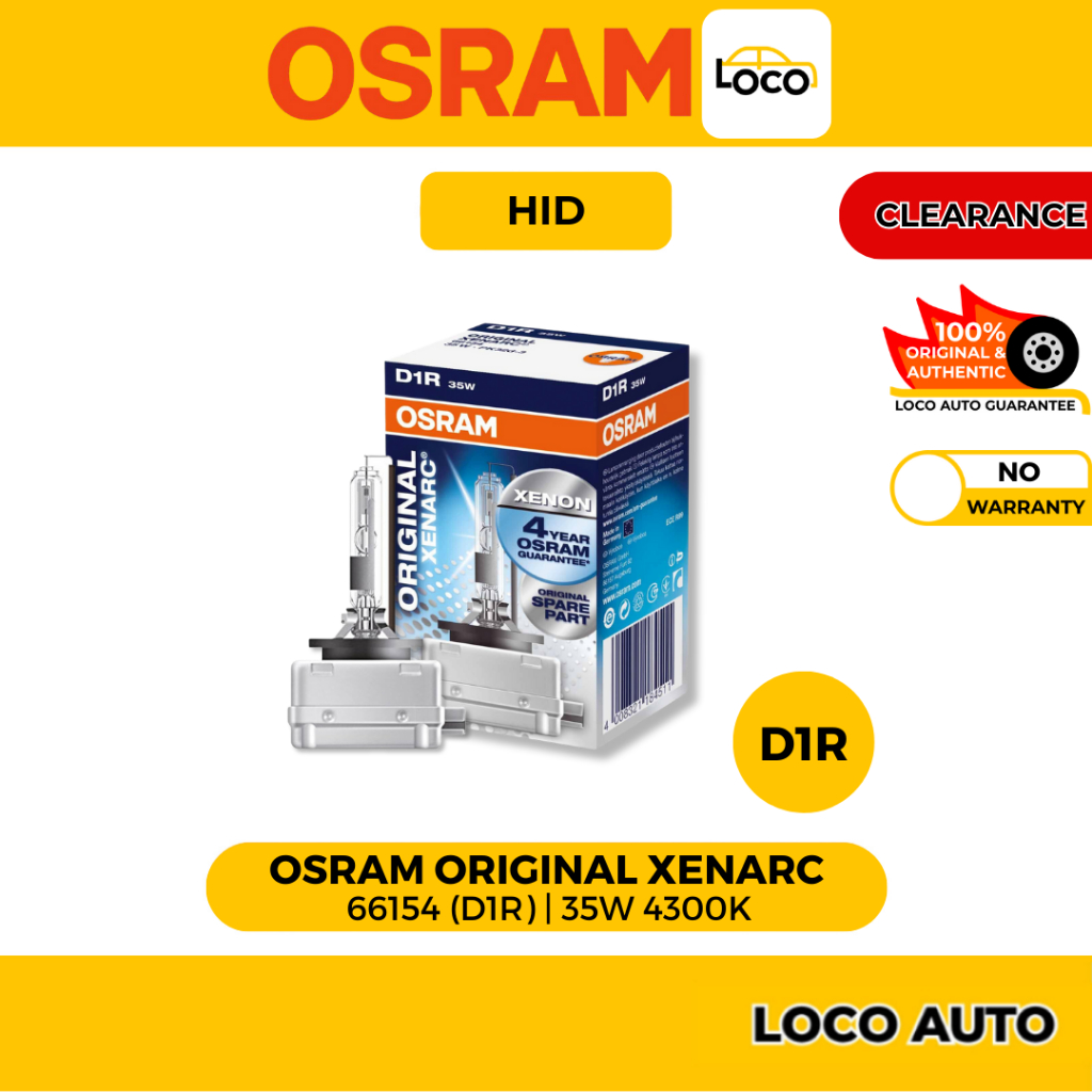 (CLEARANCE) OSRAM XENARC Original | HID | D1R | 1 PCS | All Sizes ...