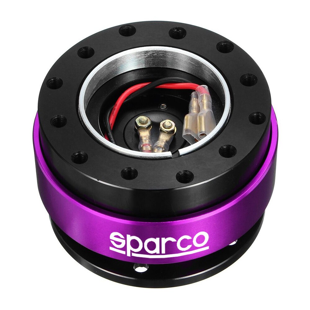 Black Steering Wheel Quick Release Hub Adapter Snap Boss Kit Universal