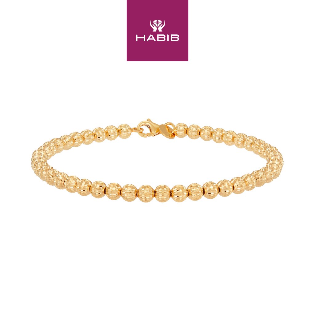 HABIB Oro Italia 916 Yellow Gold Bracelet GGW47740923 | Shopee Malaysia