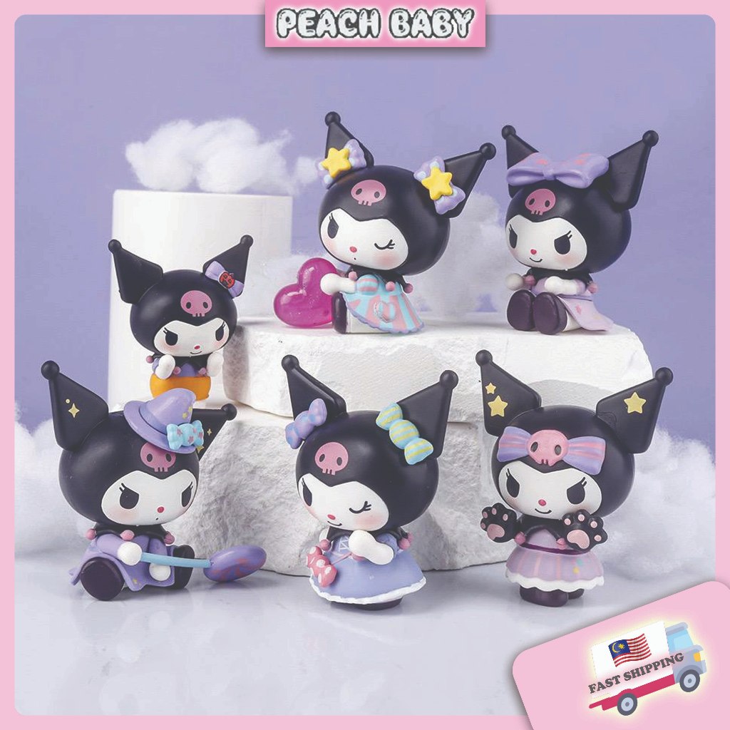 Sweet Candy Kuromi Toy Kuromi Cake Topper Kuromi Figure Cream Glue DIY ...