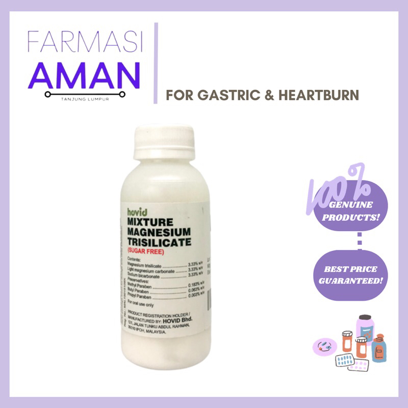 Hovid Magnesium Trisilicate Mixture 120ml (MMT) | Shopee Malaysia