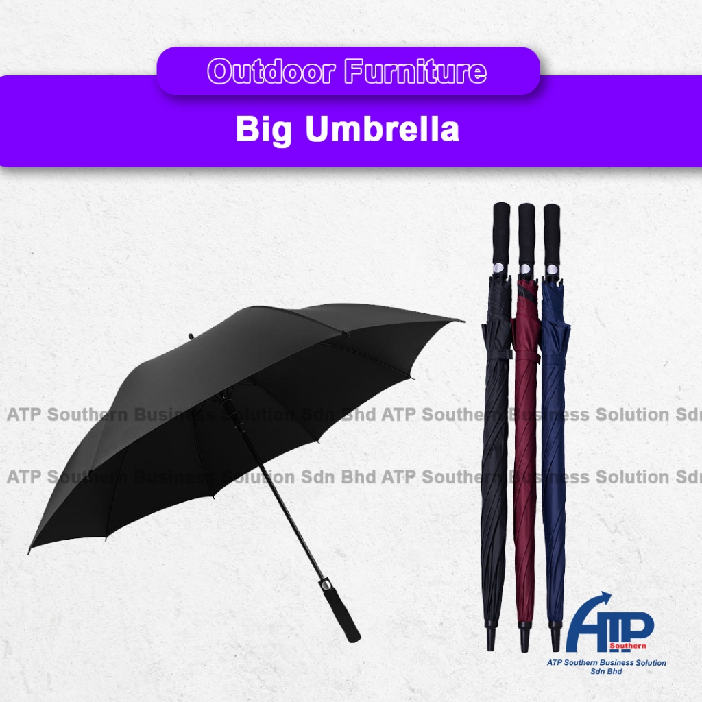 Extra Large Oversize Automatic Open Long Handle Golf Umbrella Windproof