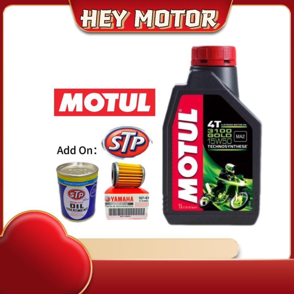 MOTUL 3100 GOLD 15W50 4T TECHNOSYNTHESE ENGINE OIL FRANCE STP OIL