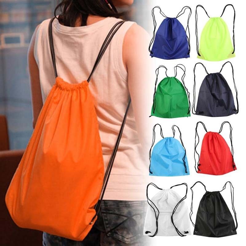 Large, double-layer waterproof drawstring bag for travel, sports, and ...