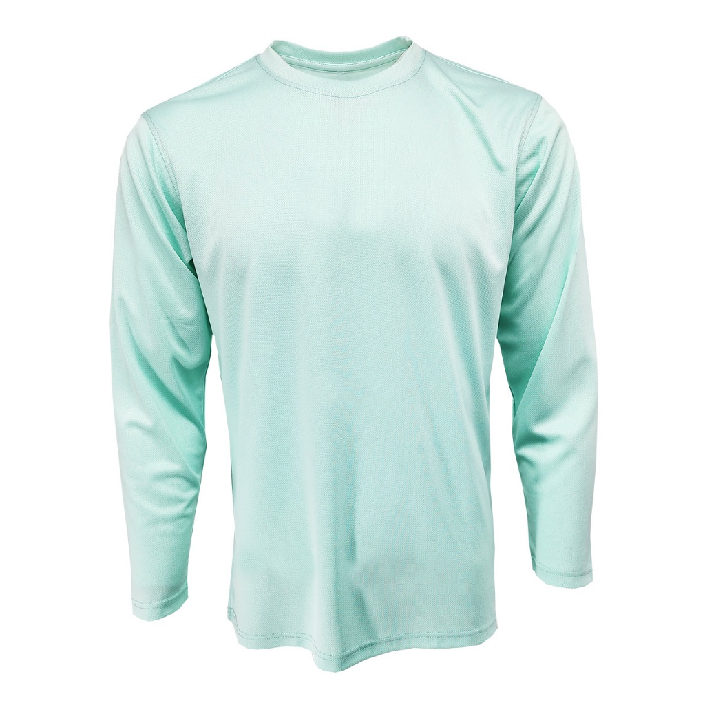 RIGHTWAY 100% Microfiber Quick-Dry Long Sleeve T-Shirt Unisex Plain ...