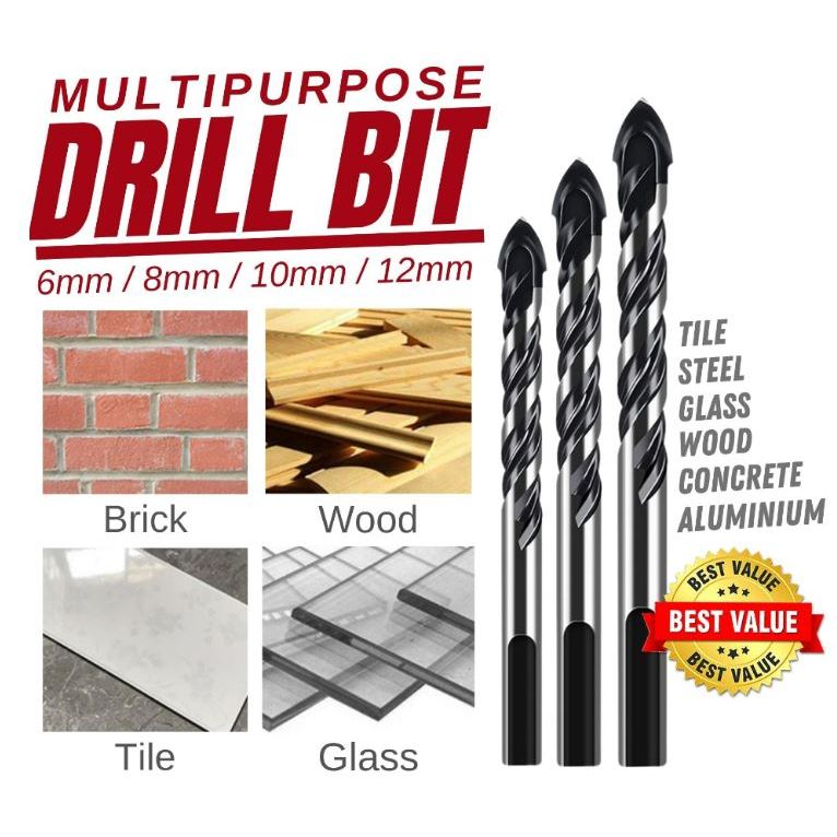 Multi Purpose Drill Bit Ceramic Tile Drill Bit Brick Masonry Wall Glass
