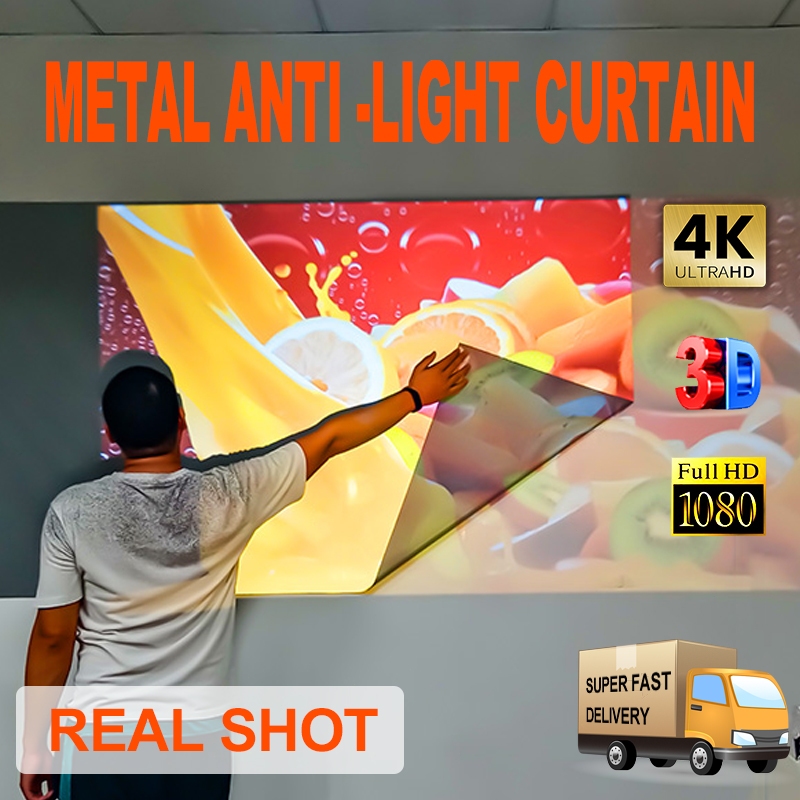Projector Screen Portable Simple Folding Antilight Curtain 169 3D