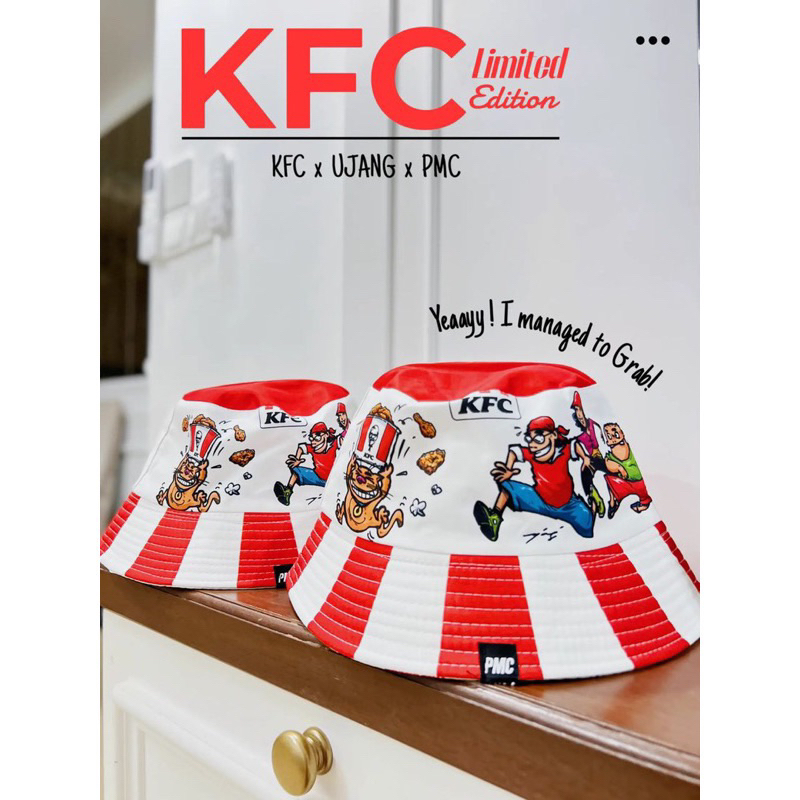 TOPI KFC BUCKET HAT KFC UJANG PMC LIMITED EDITION Shopee Malaysia