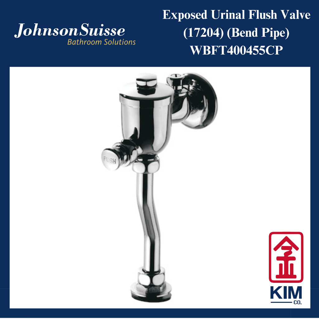 Johnson Suisse Exposed Urinal Flush Valve Cw Bend Pipe Toilet Valve
