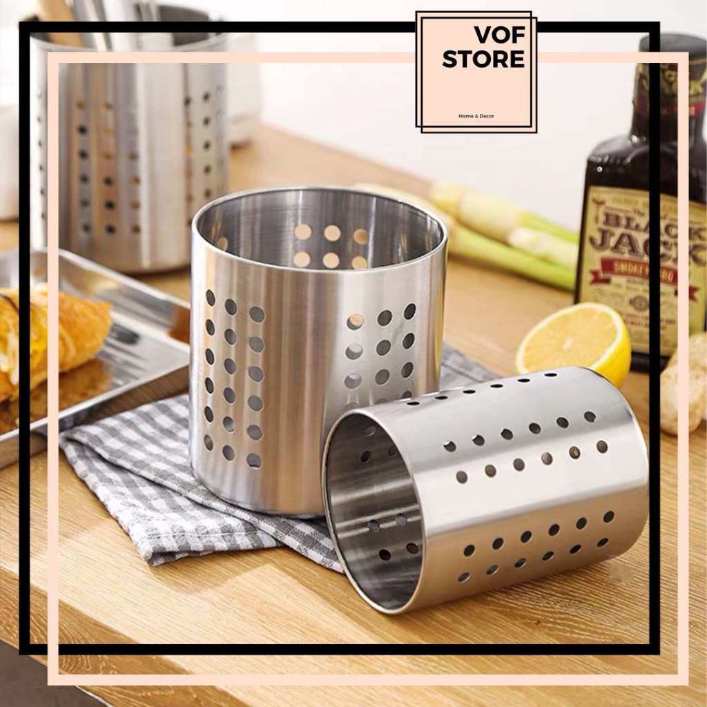 CUTLERY STAND ORDNING CUTLERY RACK CUTLERY CUP STAINLESS STEEL KITCHEN