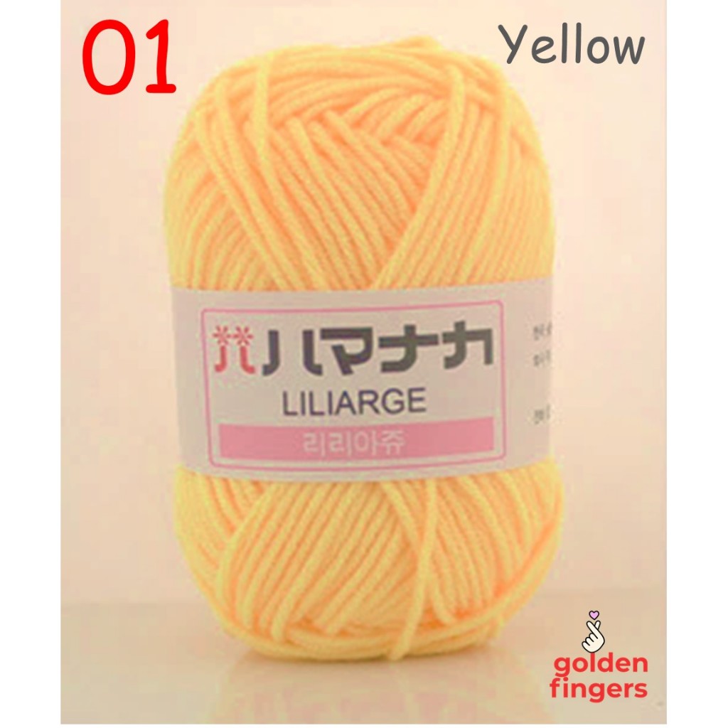 (Wholesale) LILIARGE 25grams 4plys Milk Yarn / soft Yarn / Baby Yarn