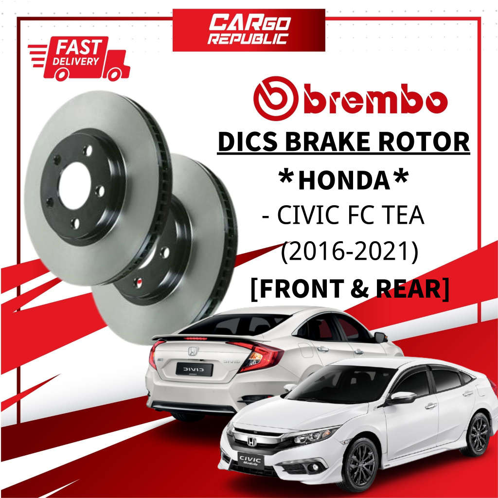 Brembo Rotor Honda Civic [FC] TEA (20162021) Front (Depan) & Rear
