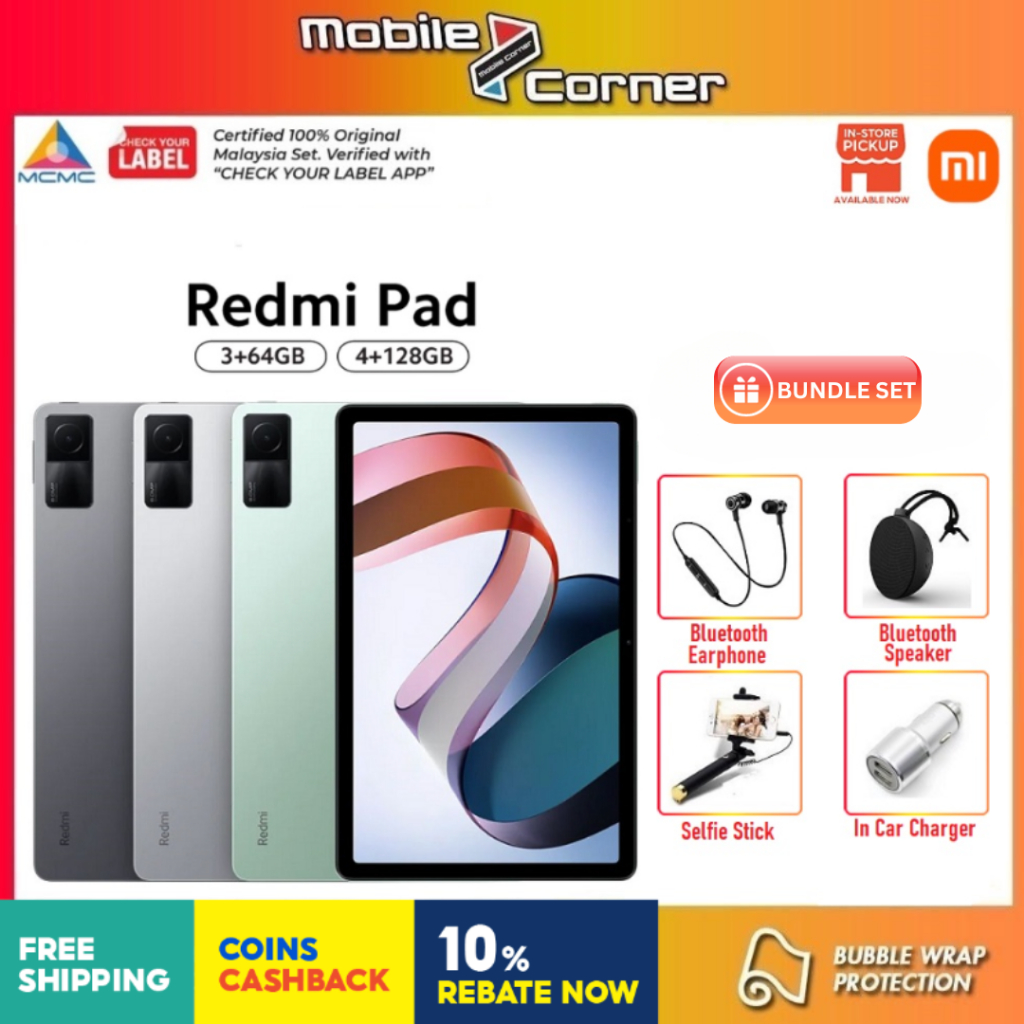 Redmi Pad (3+64GB l 4+128GB l 6+128GB) 90Hz Smooth Display / Quad ...
