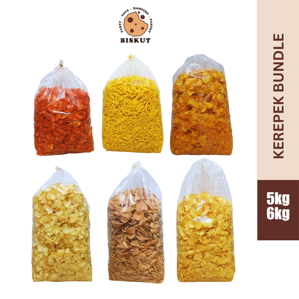 [Kerepek Bundle Borong] Pelbagai Jenis Borong 5kg | Shopee Malaysia