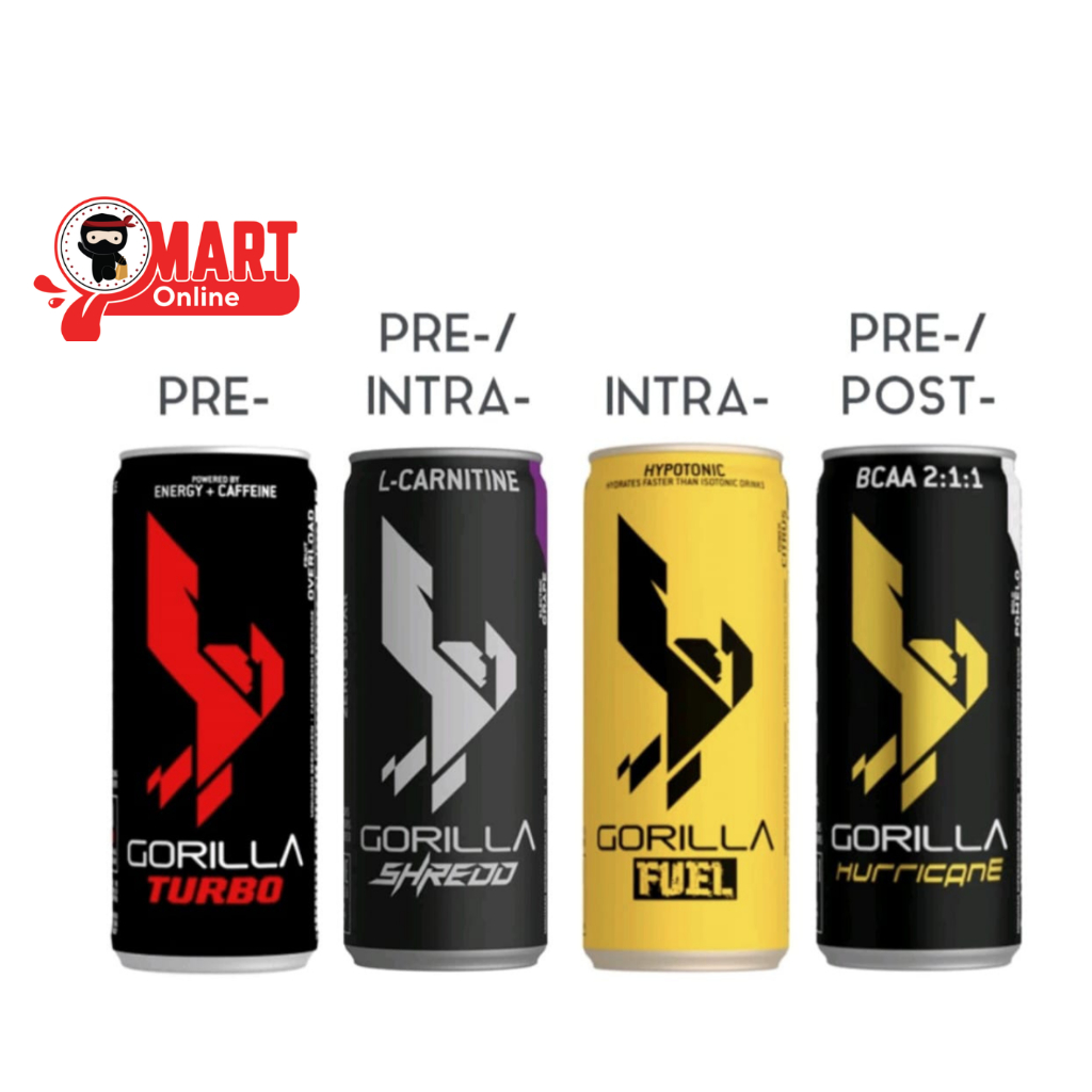 GORILLA ENERGY DRINKS (TURBO/FUEL/SHREDO/HURRICANE) Shopee Malaysia