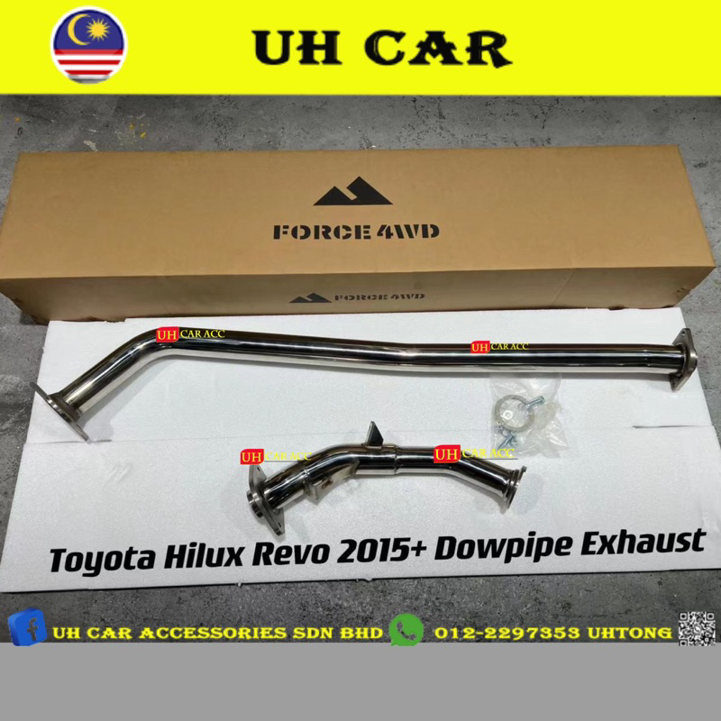 (FORCE) Toyota Hilux Revo Rocco Rogue Force Down Pipe Downpipe Exhaust ...