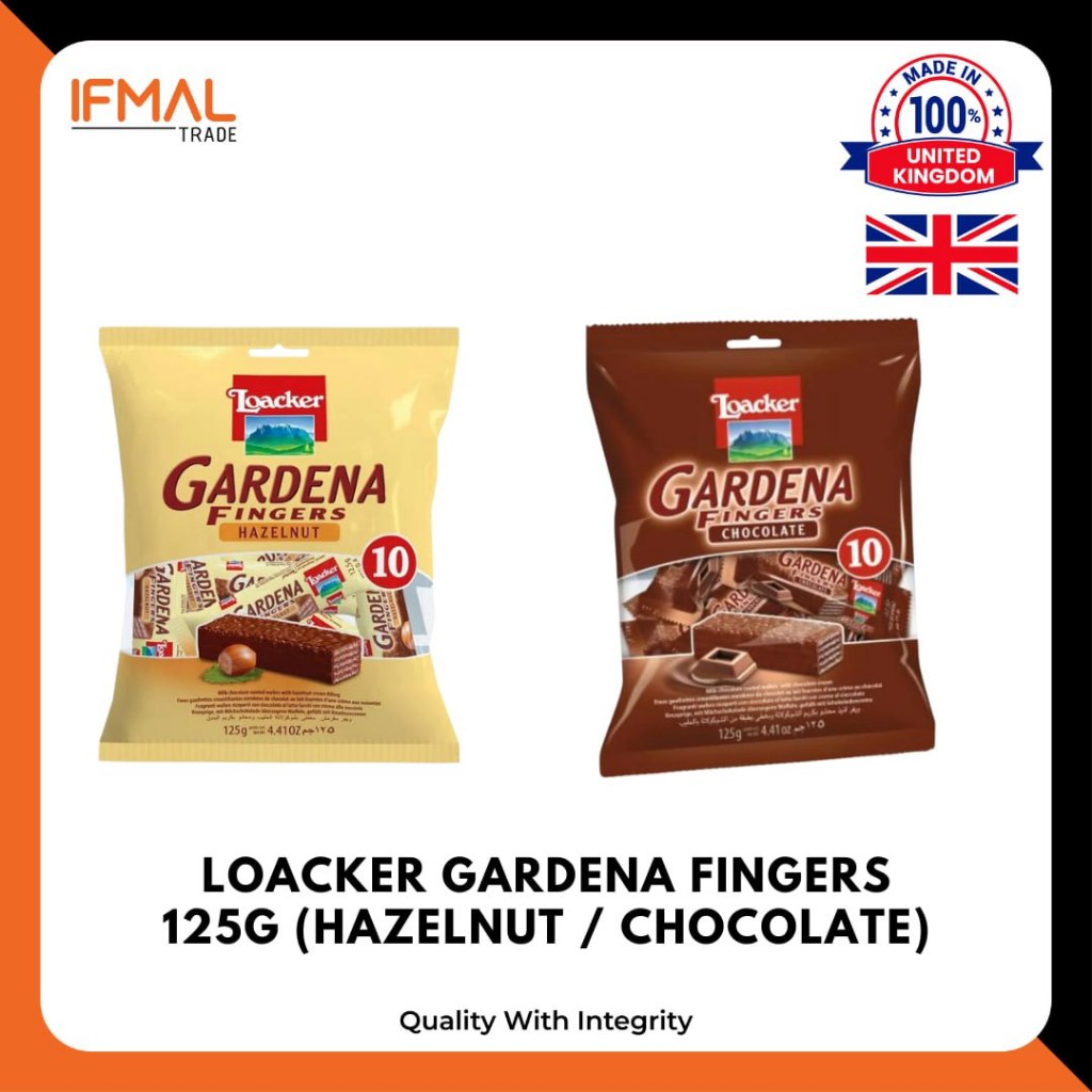 (Ready Stock) Loacker Gardena Fingers Chocolate Hazelnut 125g